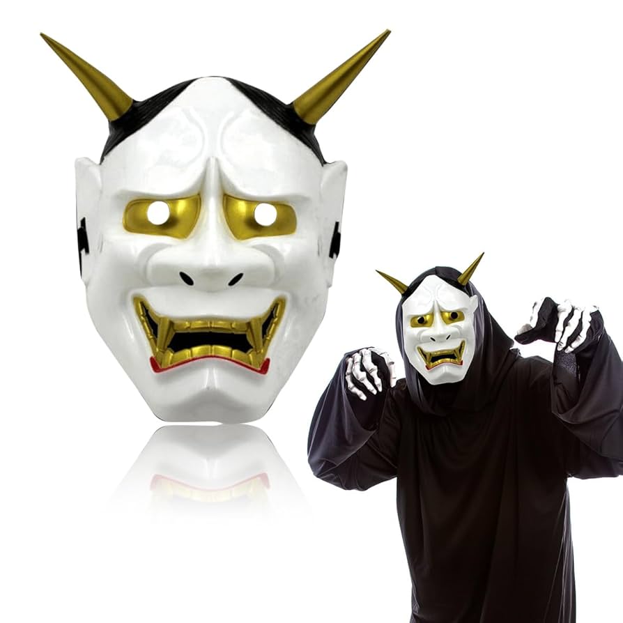 鬼のお面　般若 Amazon.co.jp: [WinJapan] 鬼のお面 般若 節分 鬼 赤鬼 白鬼 黒